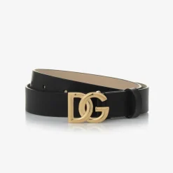 Dolce amp; Gabbana Clothing Accessories|Clothing Accessories*Black Leather DG Buckle Belt