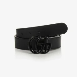 Gucci Clothing Accessories|Clothing Accessories*Black Leather Double G Belt