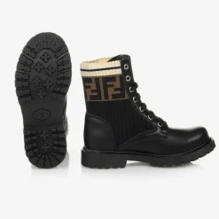 Fendi Boots|Boots*Black Leather FF Boots