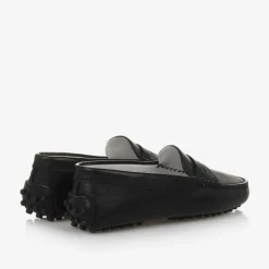Tods Loafers & Moccasins|Loafers & Moccasins*Black Leather Moccasin Shoes