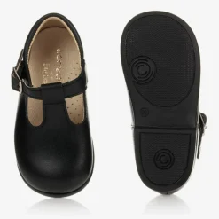 Early Days First Walkers|First Walkers*Black Leather Shoes