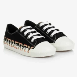 Burberry Trainers|Trainers*Black Logo Lace-Up Trainers