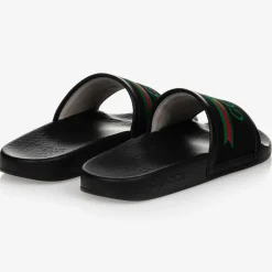 Gucci Sliders|Sliders*Black Logo Sliders