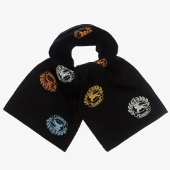 Burberry Scarves|Scarves*Black Merino Wool Scarf (128cm)