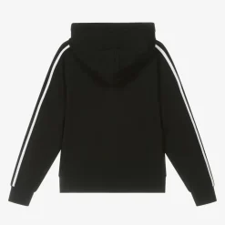 DKNY Tops*Black Milano Hooded Zip-Up Top