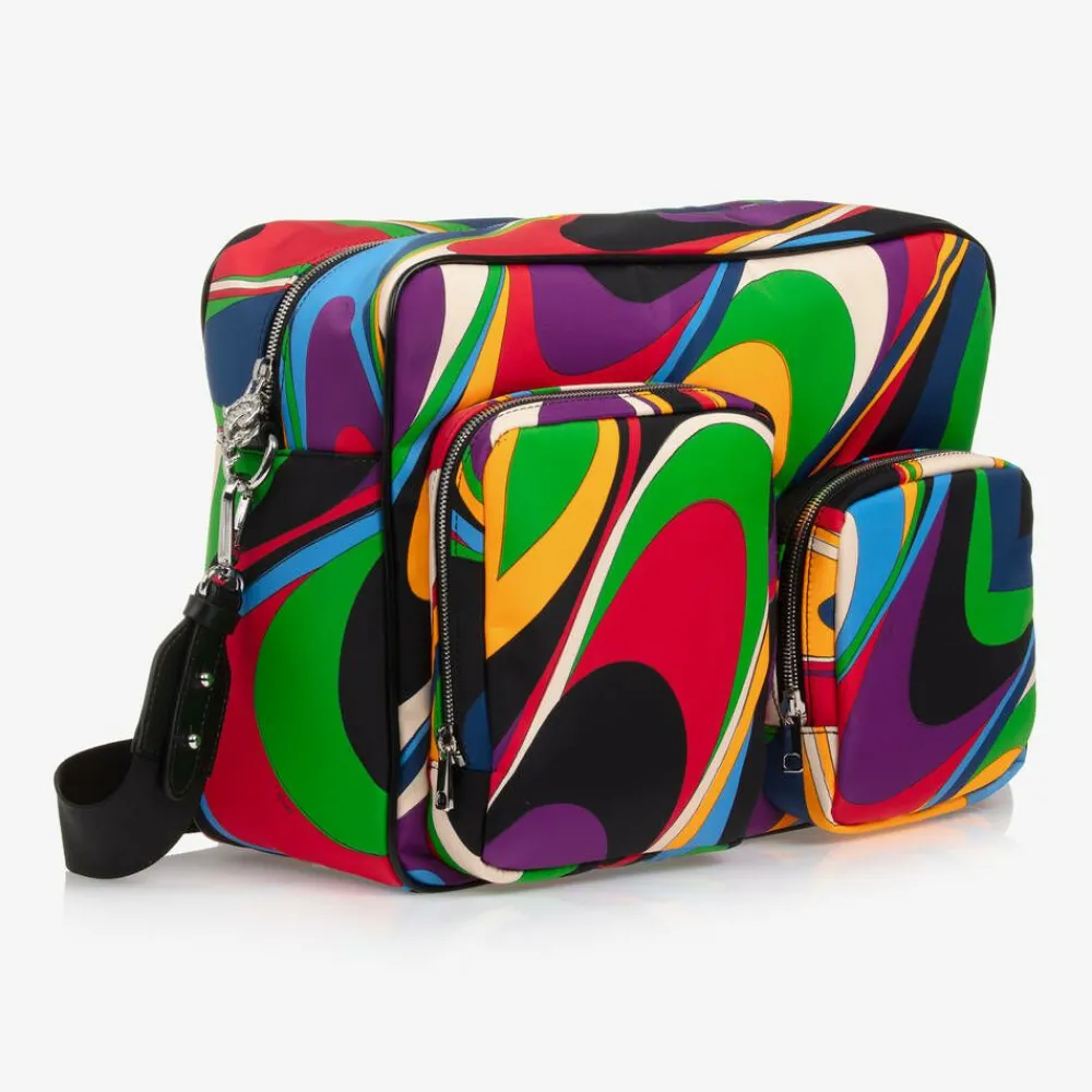 PUCCI Gifts*Black Onde Print Changing Bag (38cm)