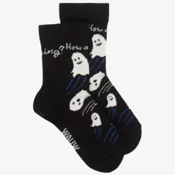 Wauw Capow Socks*Black Organic Cotton Ghost Socks