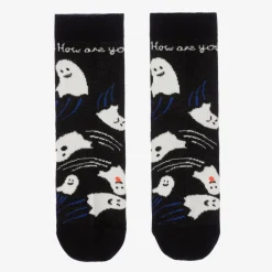 Wauw Capow Socks*Black Organic Cotton Ghost Socks