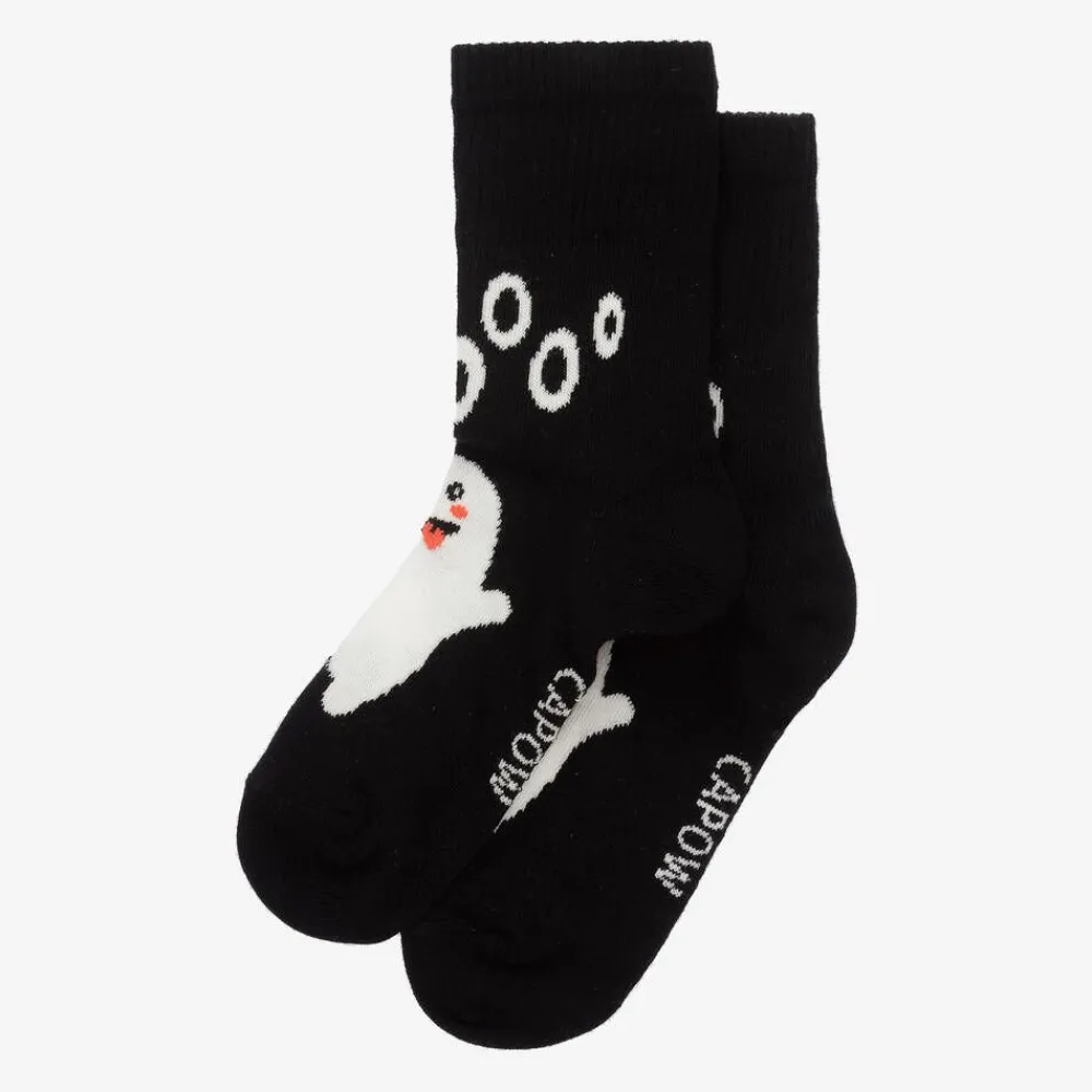 Wauw Capow Socks*Black Organic Cotton Ghost Socks