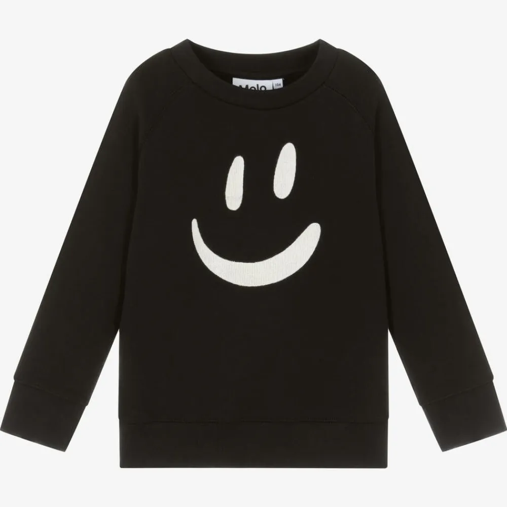 Molo Tops*Organic Cotton Sweatshirt Black