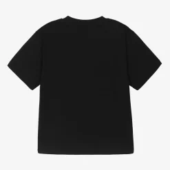 Stella McCartney Kids Tops*Black Organic Cotton T-Shirt