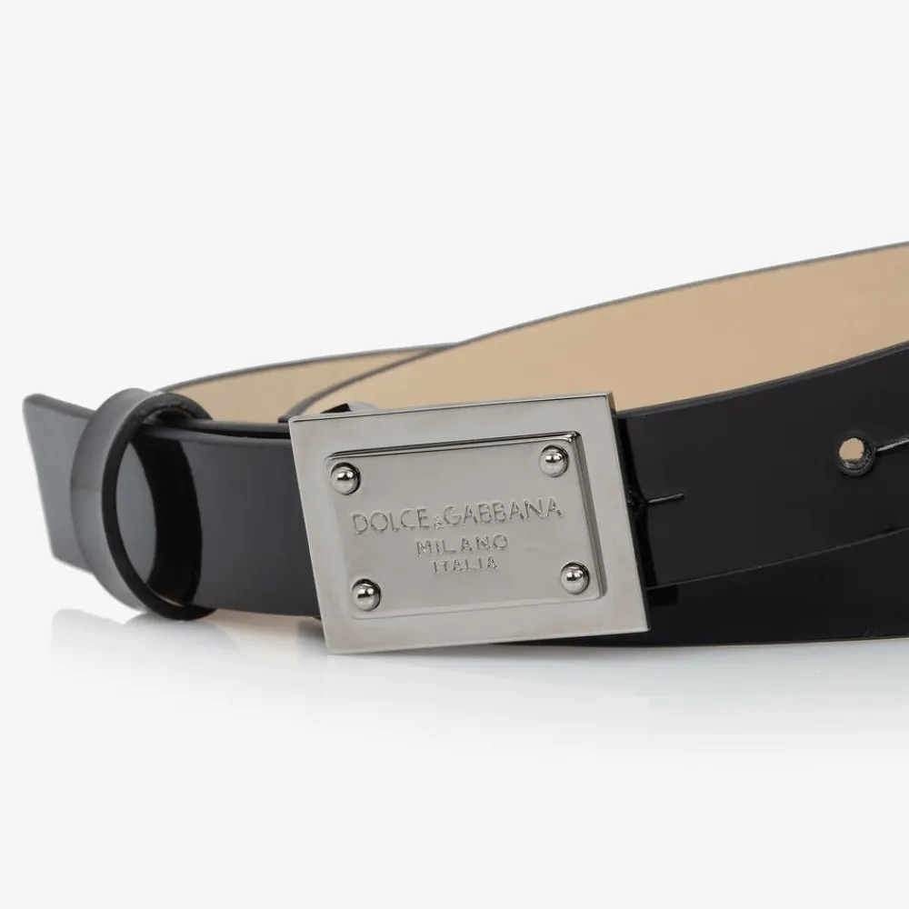 Dolce amp; Gabbana Clothing Accessories|Clothing Accessories*Black Patent Leather Belt