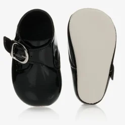 Early Days Baypods Pre Walkers|Pre Walkers*Black Patent Pre-Walker Shoes