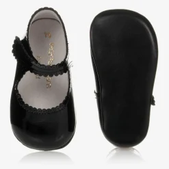 Early Days Traditional Shoes|Bar Shoes*Black Patent Pre-Walker Shoes