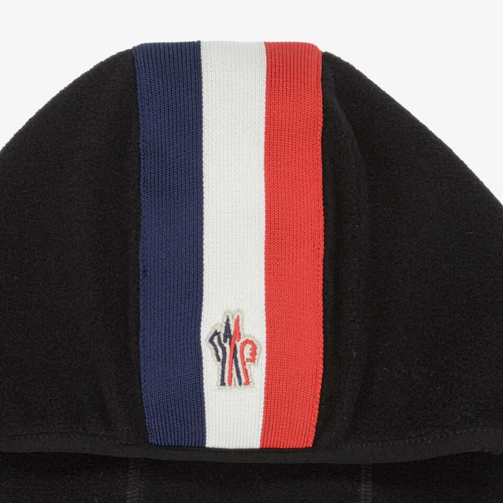 Moncler Enfant Snowwear|Snowwear*Black Polar Fleece Balaclava