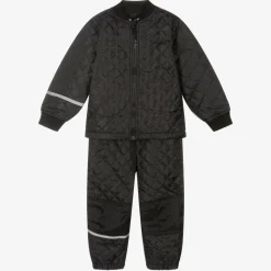 CeLaVi Coats & Jackets|Coats & Jackets*Black Quilted Jacket & Trouser Set