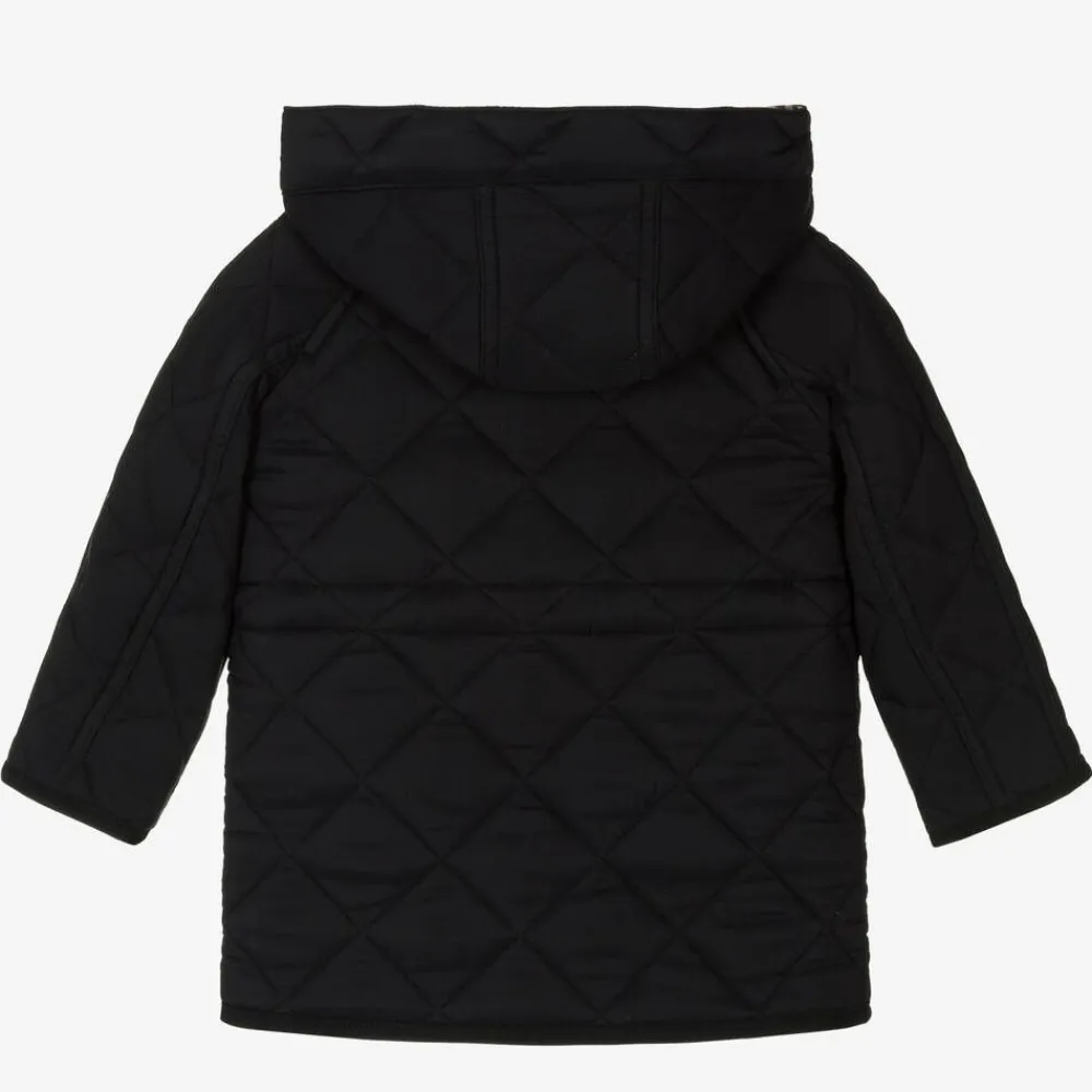 Burberry Coats & Jackets|Coats & Jackets*Black Quilted Vintage Check Baby Coat