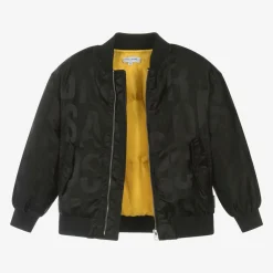 MARC JACOBS Coats & Jackets*Black Satin Bomber Jacket