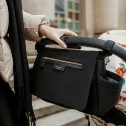Storksak Gifts*Black Scuba Luxe Stroller Organiser (42cm)