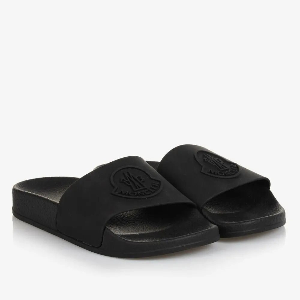 Moncler Enfant Sliders|Sliders*Black Sliders