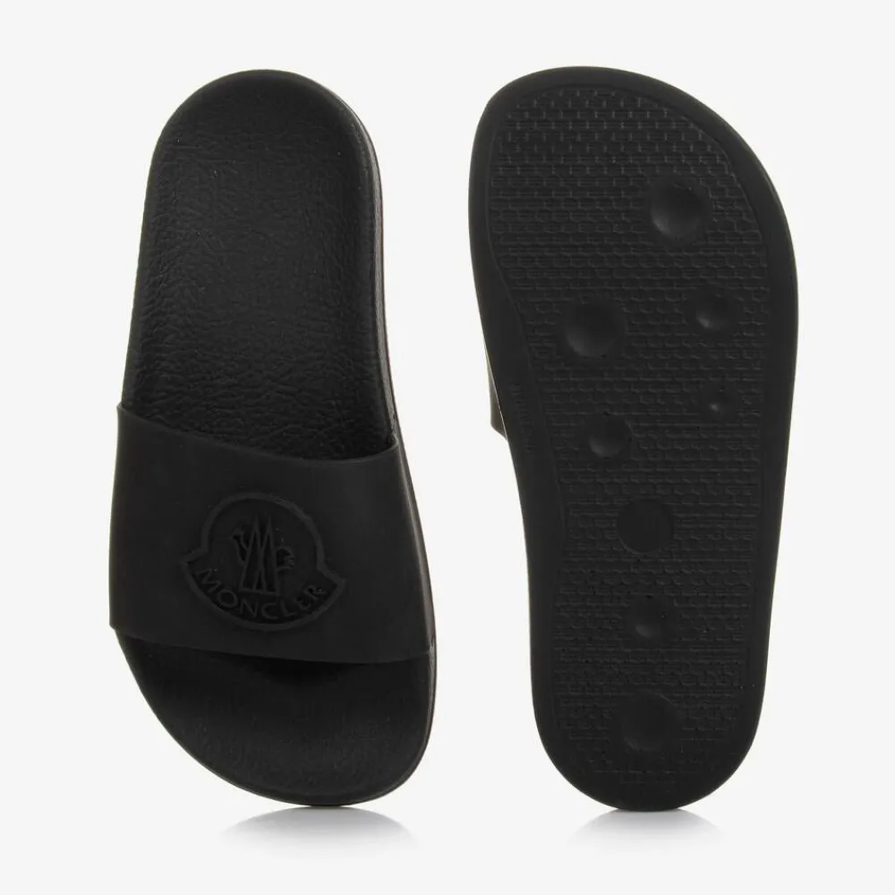 Moncler Enfant Sliders|Sliders*Black Sliders