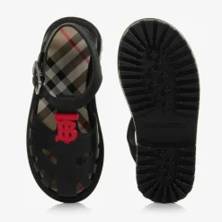 Burberry Sandals*Black TB Monogram Jelly Shoes