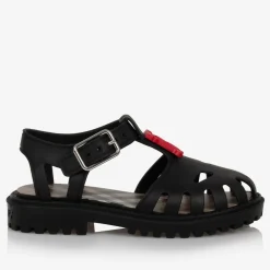 Burberry Sandals*Black TB Monogram Jelly Shoes