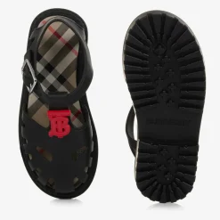 Burberry Jelly Shoes|Jelly Shoes*Black TB Monogram Jelly Shoes