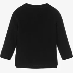 Joha Tops*Black Thermal Wool Cardigan