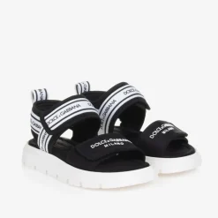 Dolce amp; Gabbana Sandals|Sandals*Black Velcro Sandals