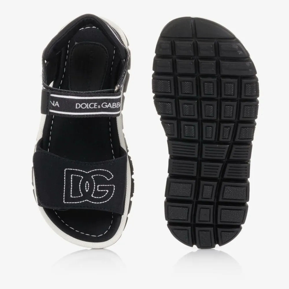 Dolce amp; Gabbana Sandals*Black Velcro Sandals