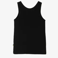 Joha Underwear*Black Wool & Organic Cotton Vest