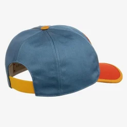 Gucci Hats*Blue & Orange Cotton Canvas Cap