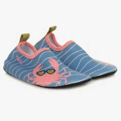 Playshoes Aqua Shoes|Aqua Shoes*Blue & Pink Crab Aqua Shoes