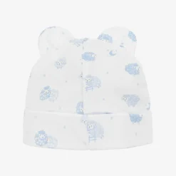 Kissy Kissy Hats|Hats*Blue & White Cotton Baby Sheep Hat