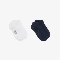 Falke Socks|Socks*Blue & White Cotton Trainer Socks (2 Pack)
