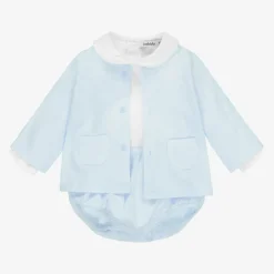 Babidu Outfit Sets*Blue & White Shorts Set