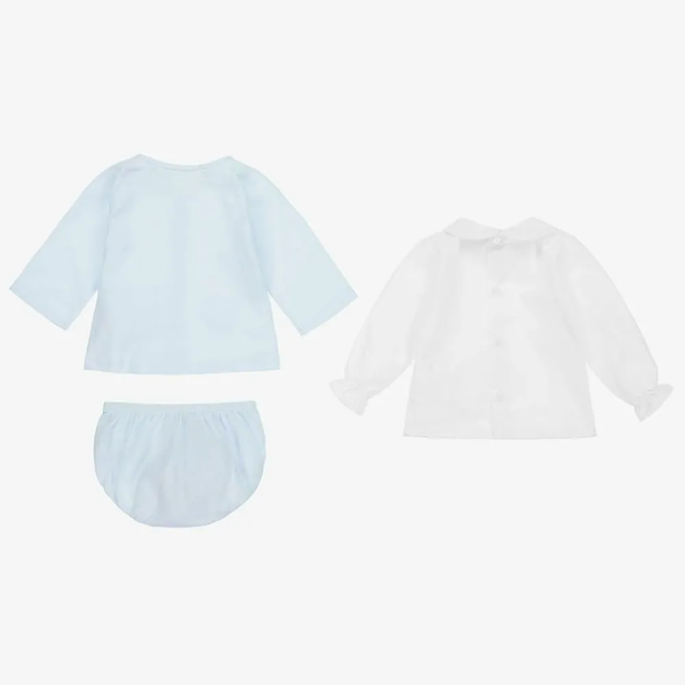 Babidu Outfit Sets*Blue & White Shorts Set