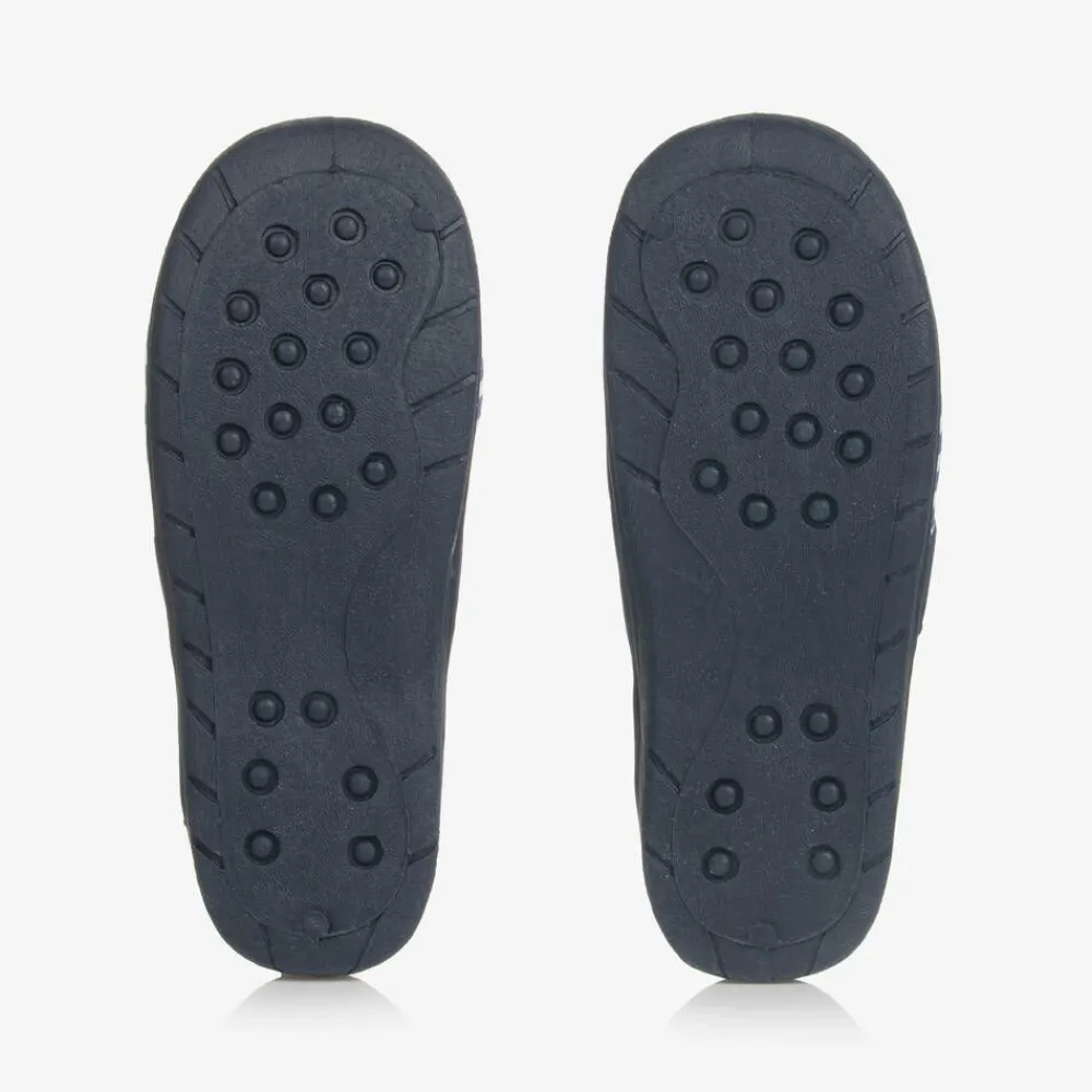 Playshoes Slippers|Slippers*Blue & White Striped Slippers