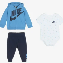 Nike Tracksuits|Tracksuits*Blue & White Tracksuit Set