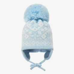 Sätila of Sweden Hats*Blue Alice Knitted Large Pom-Pom Beanie
