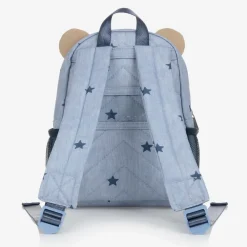 Mayoral Bags*Blue & Beige Bear Backpack (25cm)