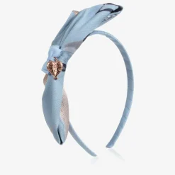 Angels Face Hair Accessories*Blue & Gold Jacquard Hairband