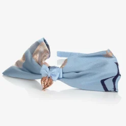 Angels Face Hair Accessories*Blue & Gold Jacquard Hairband