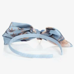 Angels Face Hair Accessories*Blue & Gold Jacquard Hairband