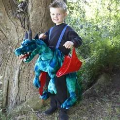 Dress Up by Design Costumes|Costumes*Blue & Green Dragon Costume with Red Wings