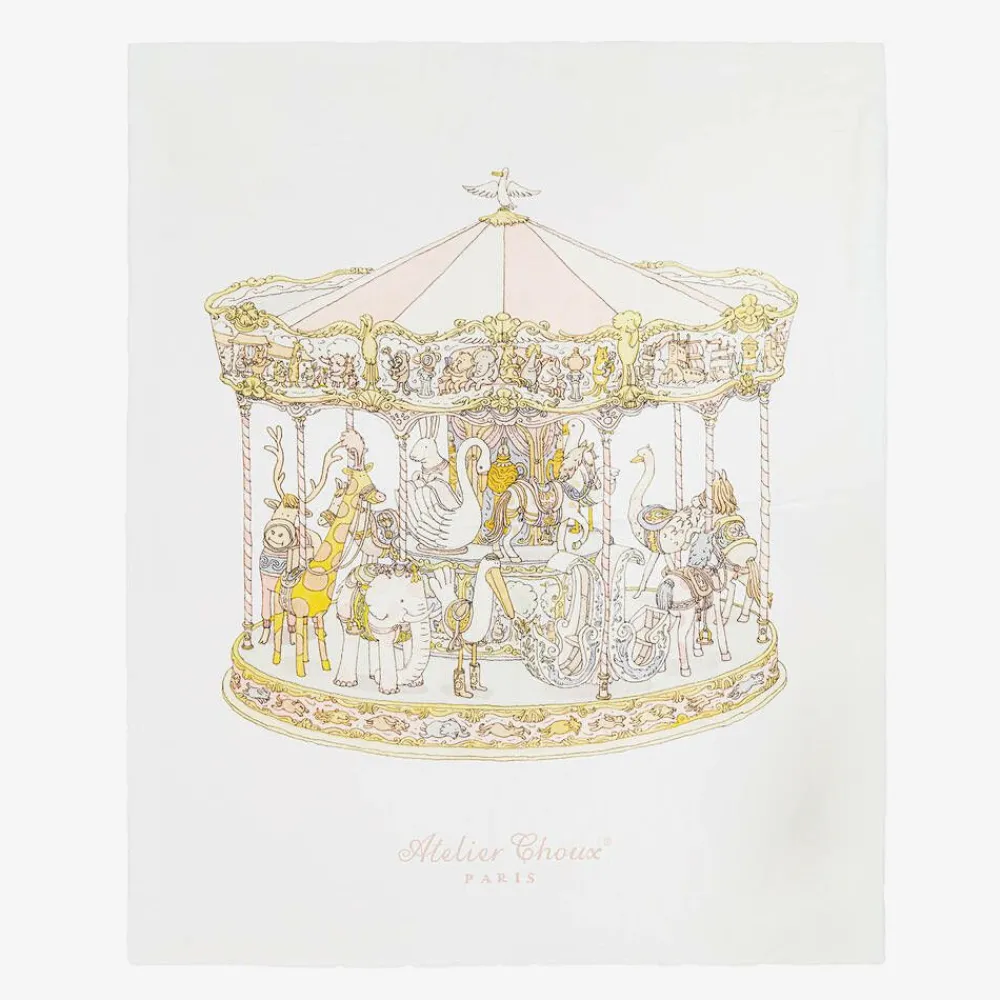 Atelier Choux Paris Gifts|Nursery Accessories*Blue & Pink Organic Cotton Reversible Duvet (132cm)