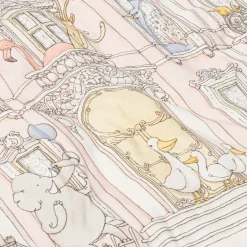 Atelier Choux Paris Gifts|Nursery Accessories*Blue & Pink Organic Cotton Reversible Duvet (132cm)