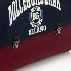 Dolce amp; Gabbana Bags*Blue & Red Satchel Backpack (34cm)