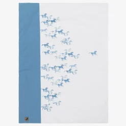 Sofija Gifts*Blue & White Cotton Padded Blanket (88cm)